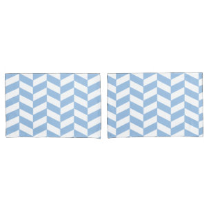 Baby Blue Herringbone Kissenbezug