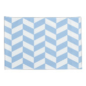 Baby Blue Herringbone Kissenbezug (Rückseite-Rechts)