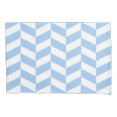 Baby Blue Herringbone Kissenbezug (Vorderseite-Links)
