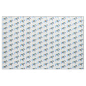 Baby Blue Horse Fabric Stoff (Yard (91,4 cm))