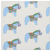 Baby Blue Horse Fabric Stoff (Muster)
