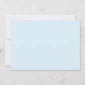 Baby Blue + Imitat Goldjunge Babydusche Einladung (Rückseite)