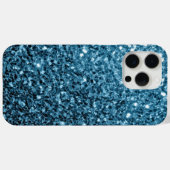 Baby Blue Imitats Glitzer Glitzern Case-Mate iPhone Hülle (Rückseite (Horizontal))