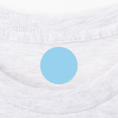 Baby Blue Iron On Labels Etiketten (Befestigt)