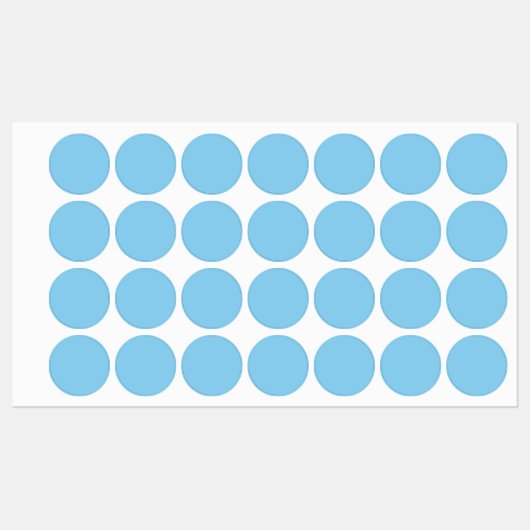 Baby Blue Iron On Labels Etiketten (Blatt)