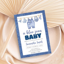 Baby Blue Jean Baby Shower