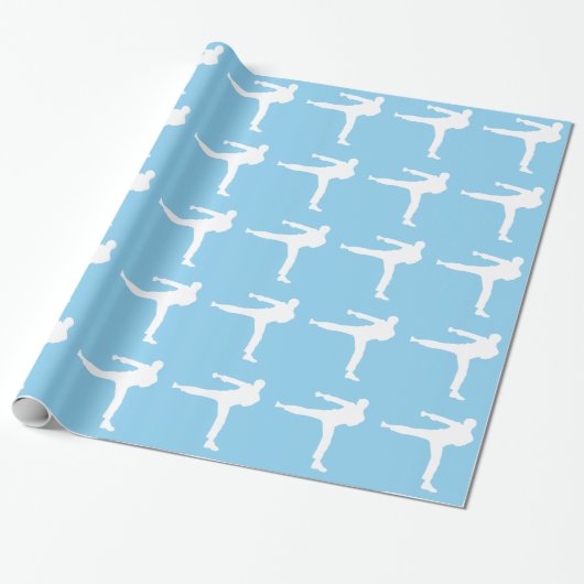 Baby Blue Karate Geschenkpapier (Ungerollt)
