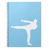 Baby Blue Karate Notizblock (Vorderseite)