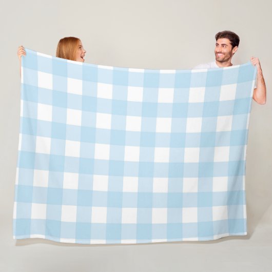 Baby Blue Kariert 60x80 Fleece Blanket (Beispiel)