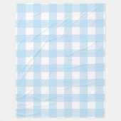 Baby Blue Kariert 60x80 Fleece Blanket (Vorderseite)