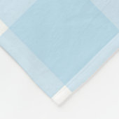 Baby Blue Kariert 60x80 Fleece Blanket (Ecke)