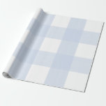 Baby Blue Kariert Geschenkpapier<br><div class="desc">Handgemalt</div>