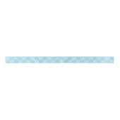 Baby Blue Kariert Satin Ribbon - Babydusche & Gesc Satinband (Vorderseite)