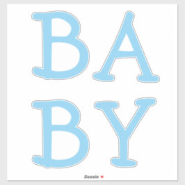 Baby Blue Kinderzimmer Custom Cut Vinyl Sticker