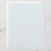 Baby Blue Lace Scrapbooking Seiten Stationär (Vorne/Hinten)