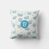 Baby Blue Lamb Sheep Throw Kissen (Vorderseite)