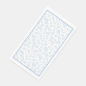 Baby Blue Leopard Print Serviette (Ecke)