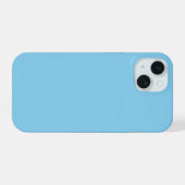 Baby Blue, Light Blue, solid, schlicht Blue, iPhone 15 Hülle (Rückseite (Horizontal))