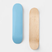 Baby Blue, Light Blue, solid, schlicht Blue, Skateboard (Vorderseite)