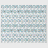Baby Blue Lions Wrapping Paper Geschenkpapier (Flach)