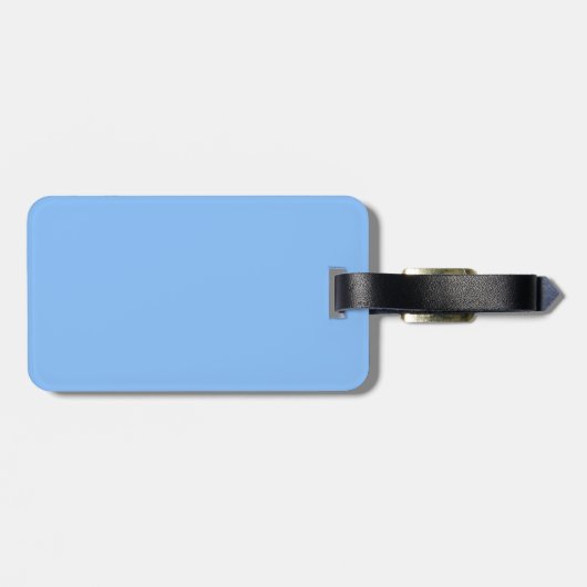 Baby Blue Luggage Tag Gepäckanhänger (Rückseite horizontal)
