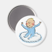 Baby Blue Magnet (Vorderseite/Rückseite)