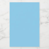 Baby Blue Mini Weinetikett (Einzelnes Label)
