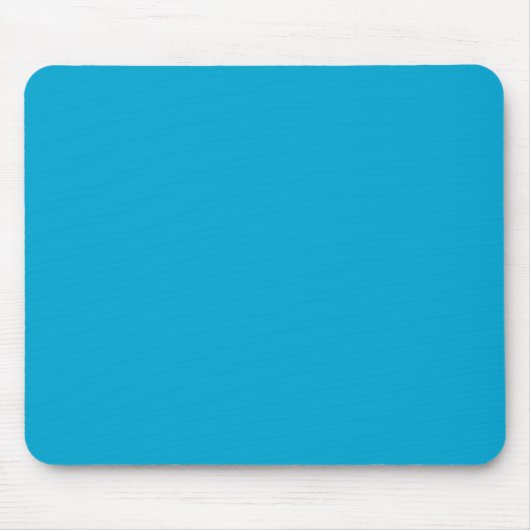 Baby Blue, Minimalistische Solid Color Mousepad (Vorne)