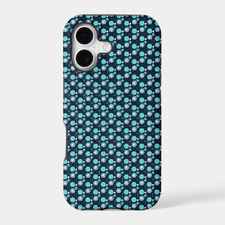 Baby Blue Mint Punkte Muster iPhone-Hülle