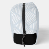 Baby Blue Modern Minimalistisch Mit Monogramm Waschbeutel (Rechts)