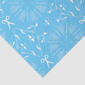 Baby Blue Nähen Seidenpapier (Detail)