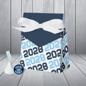 Baby Blue & Navy Grad Danke Pawprint Back Geschenk Geschenkschachtel