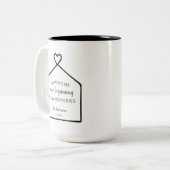 Baby Blue New Zuhause Personalisiert Zweifarbige Tasse (Vorderseite Links)