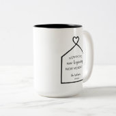 Baby Blue New Zuhause Personalisiert Zweifarbige Tasse (VorderseiteRechts)