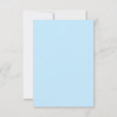 Baby Blue Ocean Bold Wedding QR Code RSVP Karte (Rückseite)
