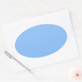 Baby Blue Oval Aufkleber (Umschlag)