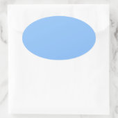 Baby Blue Oval Aufkleber (Tasche)