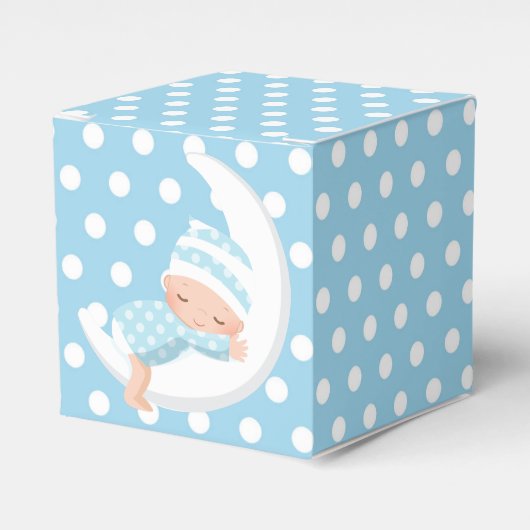 Baby Blue Over Moon Gevor Box Geschenkschachtel (Vorderseite)