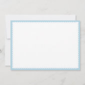 Baby blue papado picado Mexikanischer Baby Boy Dus Einladung (Rückseite)