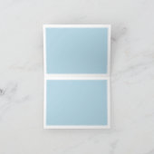 Baby blue papel picado im mexikanischen Stil Babyd Dankeskarte (Innenseite)