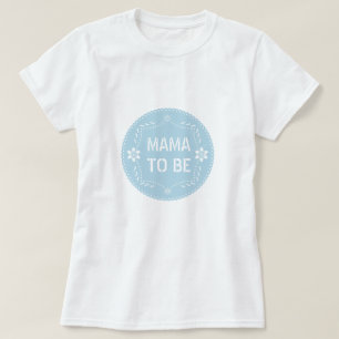 Baby blue papel picado mama zu Baby Boy Shower T-Shirt