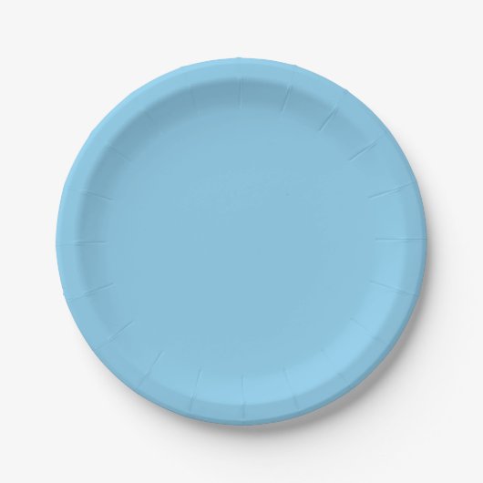 Baby Blue Pappteller (Vorderseite)