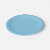 Baby Blue Pappteller (Schrägansicht)