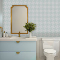 Baby Blue Pastel Hahnentrittmuster