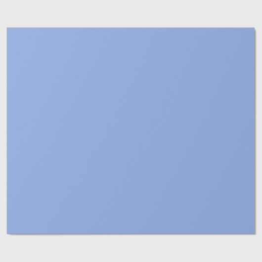 Baby Blue, Pastellfarbe Minimalistisch Geschenkpapier (Flach)