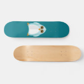 Baby Blue Penguin Skateboard (Horizontal)