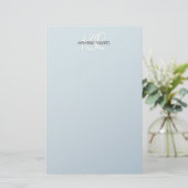 Baby Blue personalisiertes Briefpapier (Stehend Vorderseite)