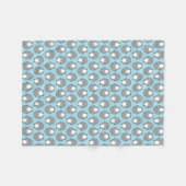 Baby Blue Pinguin Pattern Fleecedecke (Vorderseite (Horizontal))