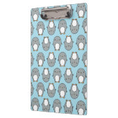 Baby Blue Pinguin Pattern Klemmbrett (Links)