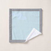 Baby Blue Polka Dot Badhandtuch Set (Waschlappen)